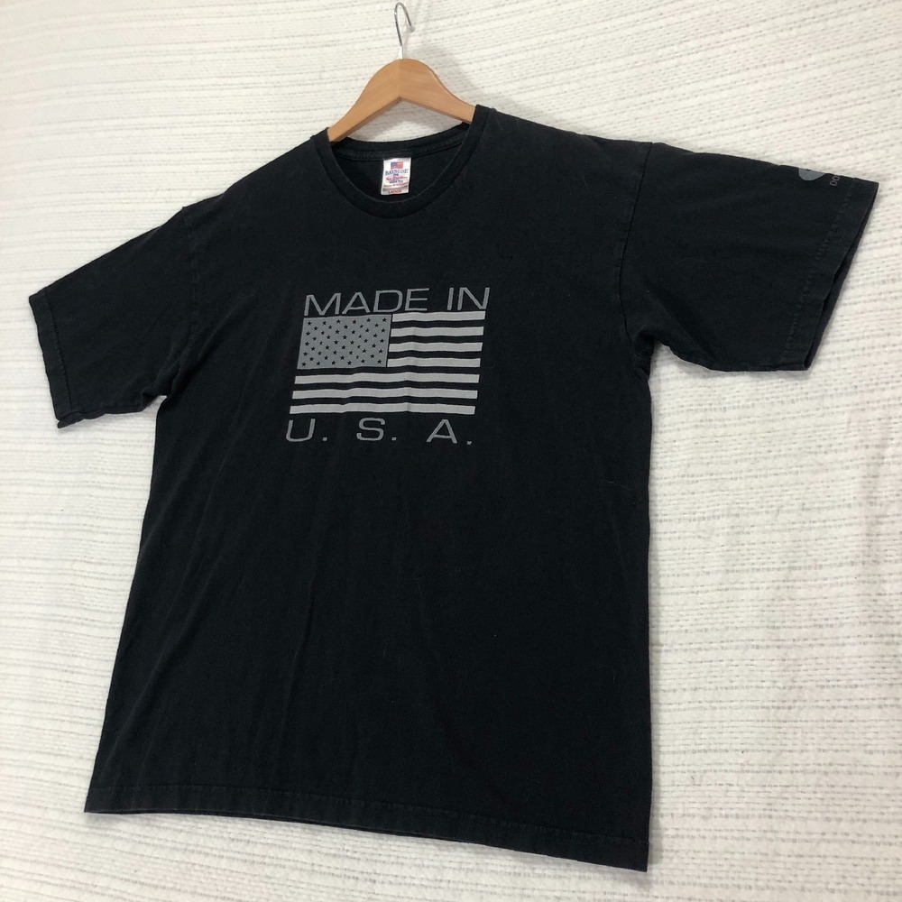 Vintage Bayside Made In USA Dont Tread on Me‎ Graphic T-Shirt Patriotic Size L